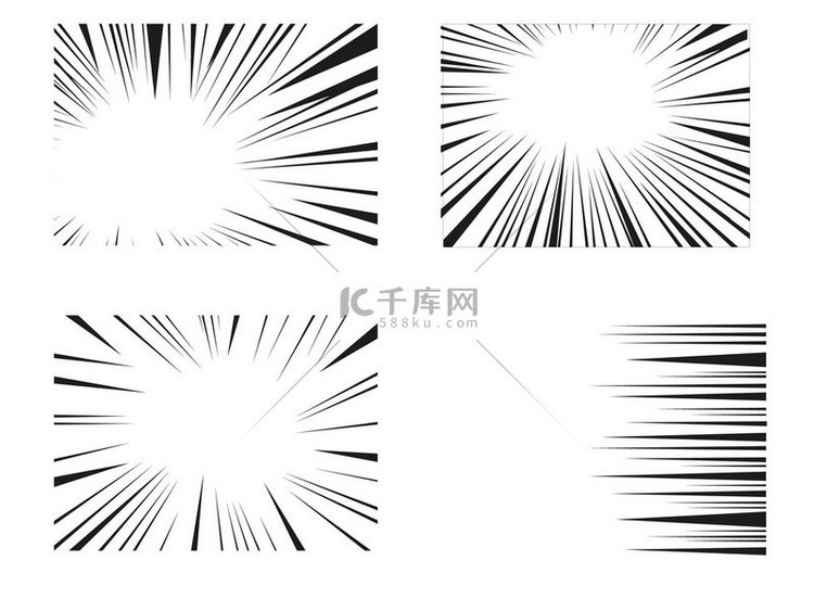 曼加效应运动路线黑白复古插图