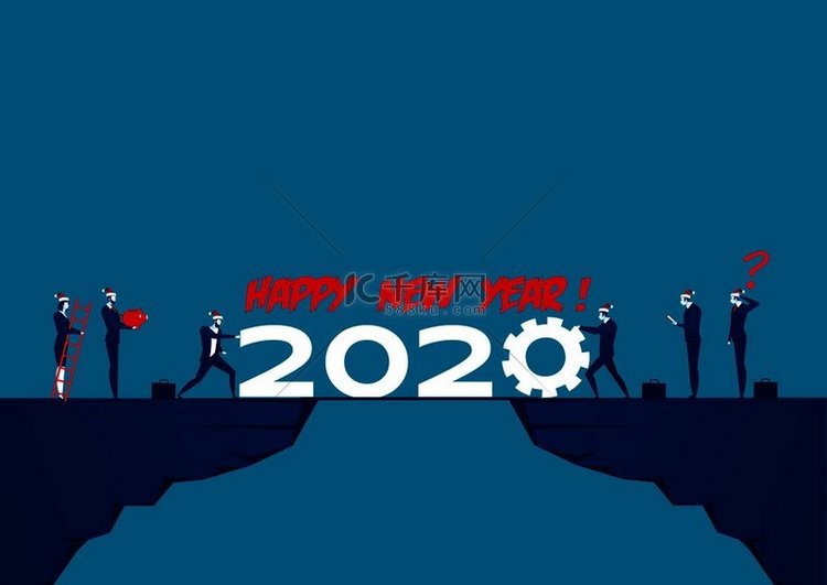 商人将2020年推上顶峰新年矢