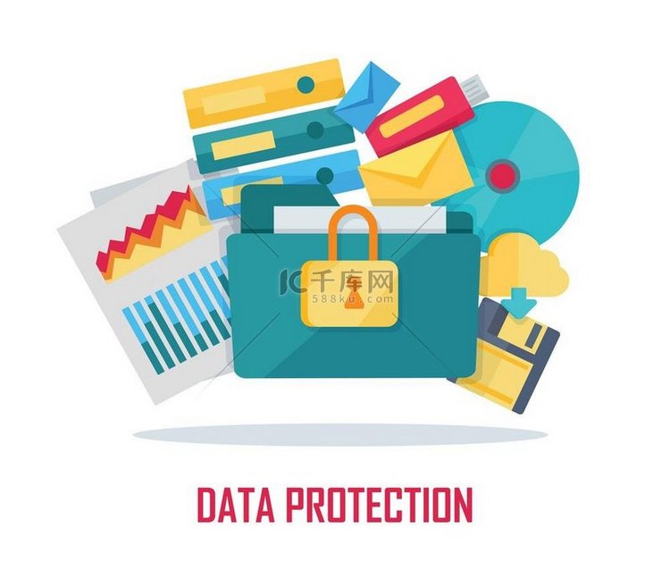 数据保护横幅数据保护横幅白色背