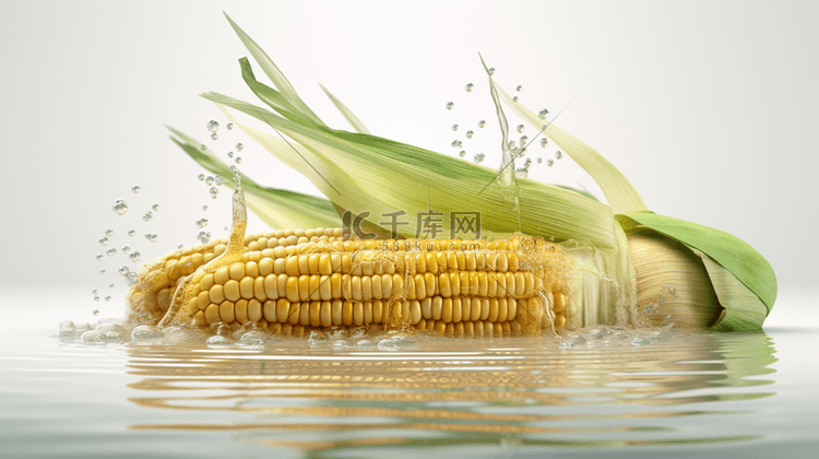 创意新鲜玉米广告