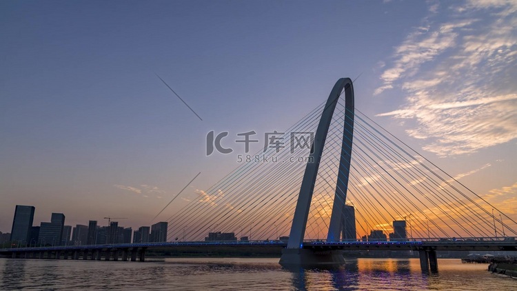 西安地标彩虹桥浐灞2号大桥摄影