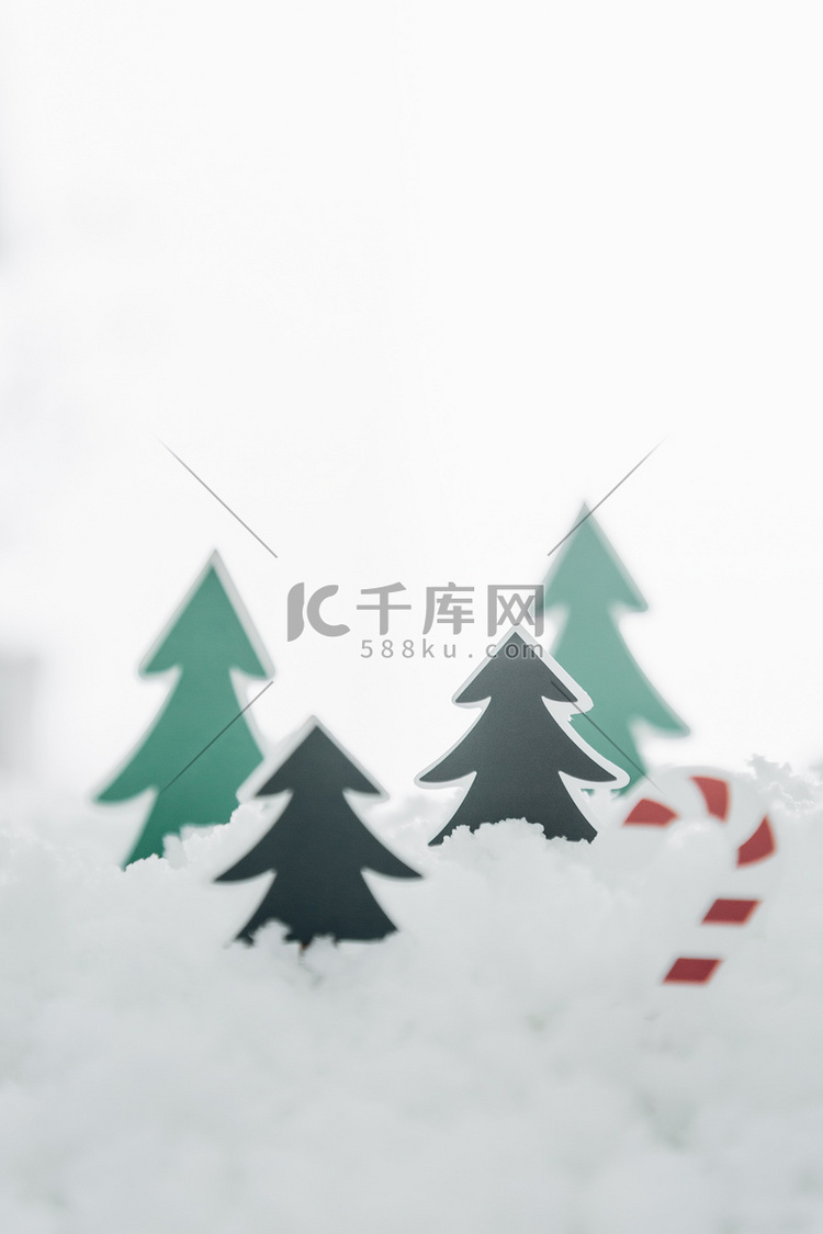 雪地圣诞元素背景高清图片