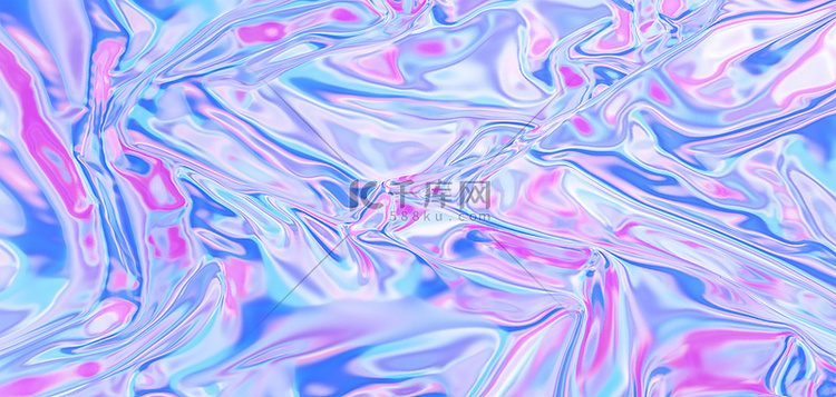 抽象曲面渐变镭射C4D