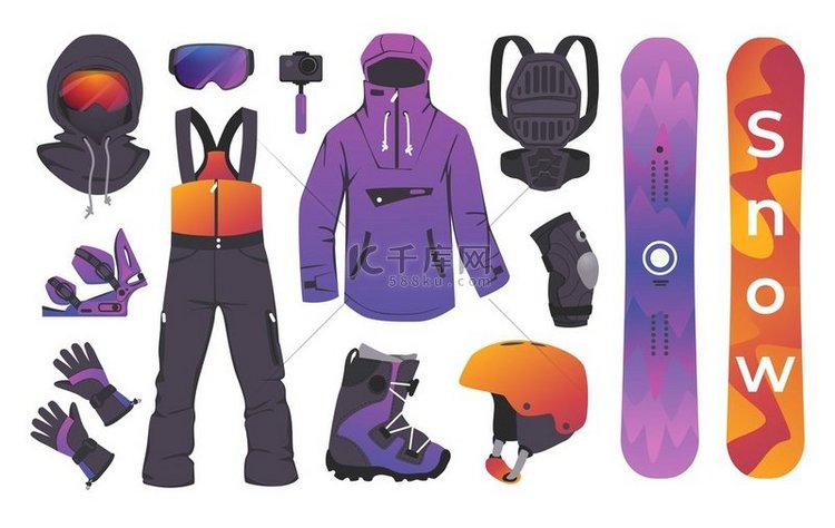 冬季运动套装用于体育活动的滑雪