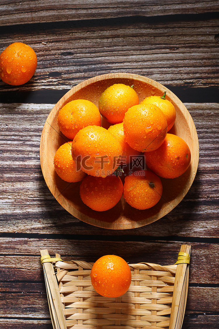 静物棚拍小柑橘柑橘水果摄影图配