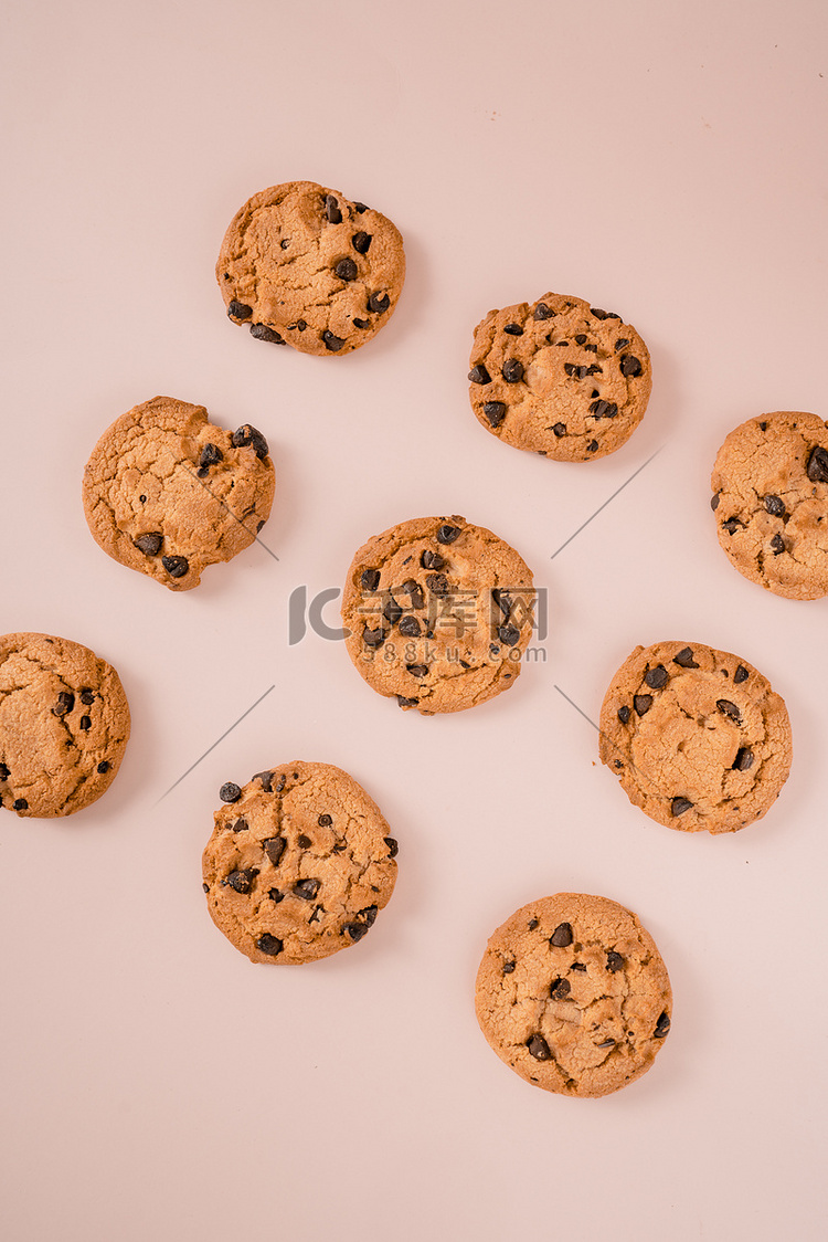 美食食品零食曲奇饼干摄影图配图