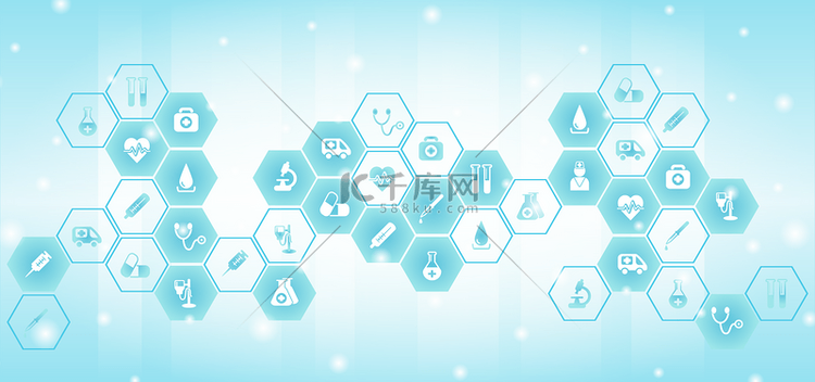 健康医疗抽象卡通图标