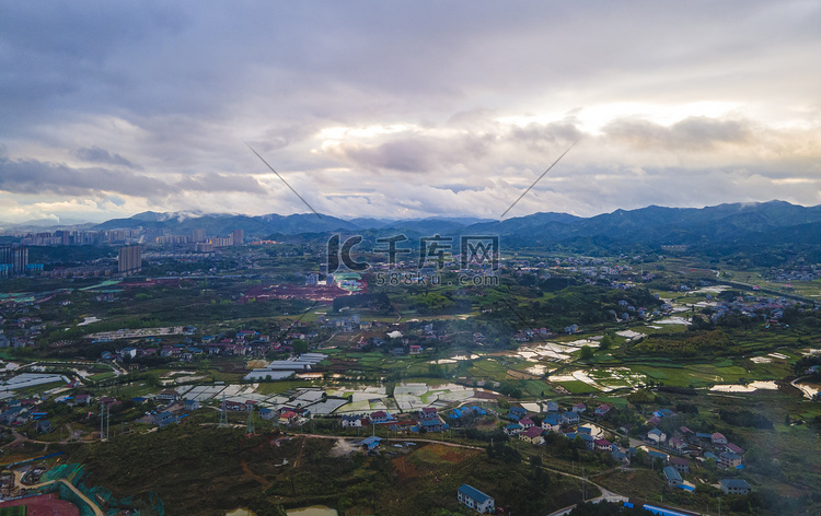 航拍长沙岳麓山高山景区摄影图配