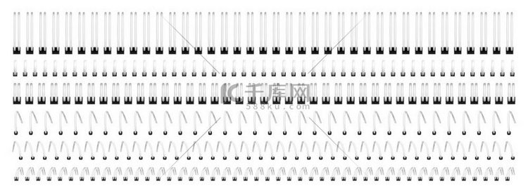 笔记本螺旋线装订，用于缝合记事