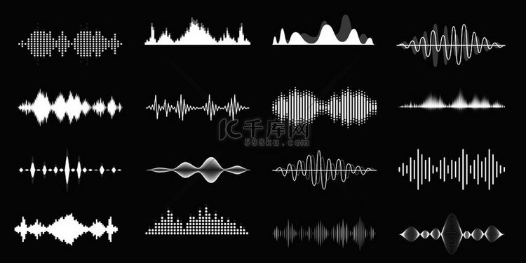 声波播放歌曲可视化射频线路和声