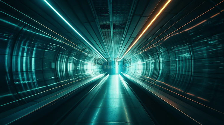 科技科幻隧道穿越