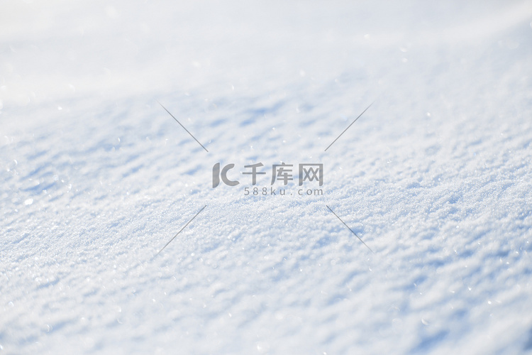 白色的雪