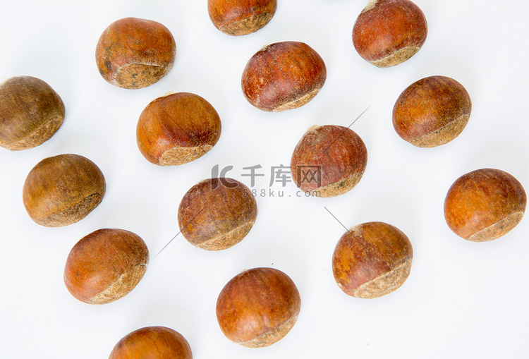 板栗栗子干果坚果食物摄影图配图