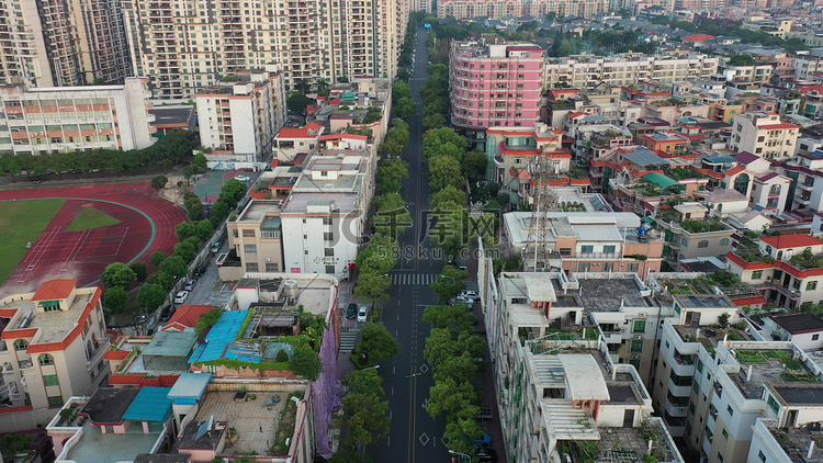 疫情居家空城小区封闭空荡街道