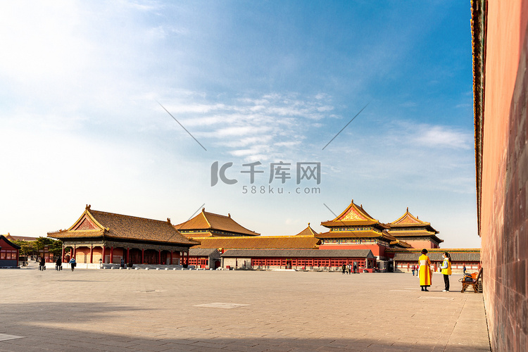 北京故宫中国建筑紫禁城秋天摄影