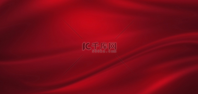 红色丝绸质感红色大气商务海报背