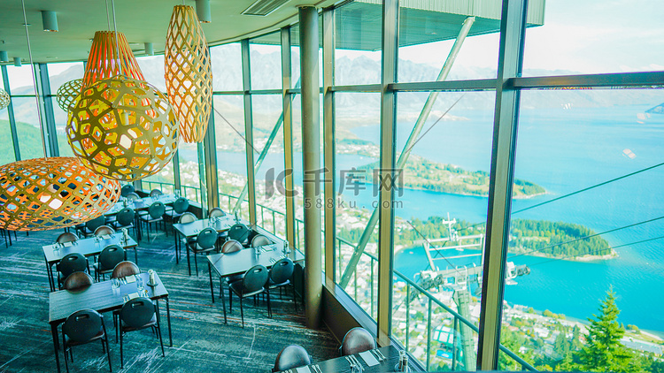 最高餐厅下午餐厅餐厅俯拍摄影图