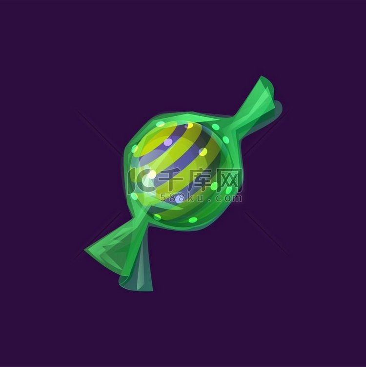 巧克力糖果圆形光滑的螺旋球绿色