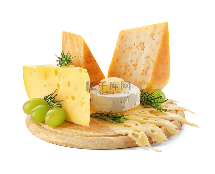 木板与美味的奶酪