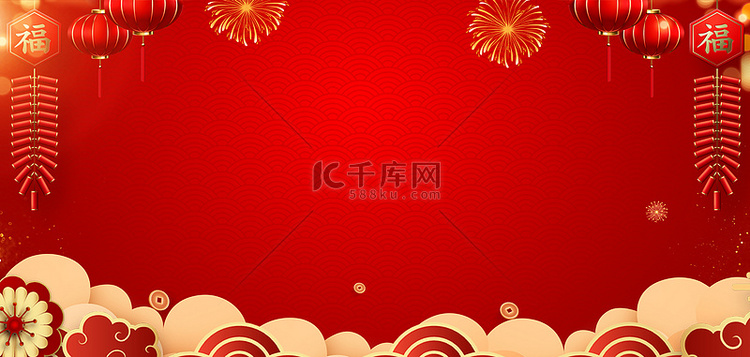 新年春节灯笼红色喜庆除夕元宵节