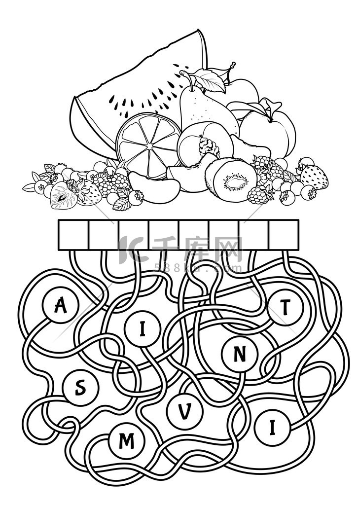 教育益智类游戏与水果.