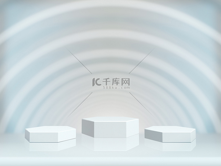 可供展示的装饰、设计平台、带背