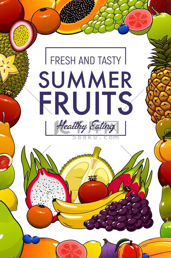 热带水果，农贸市场有机天然健康