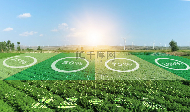 科技农业农业农业合成合成摄影图