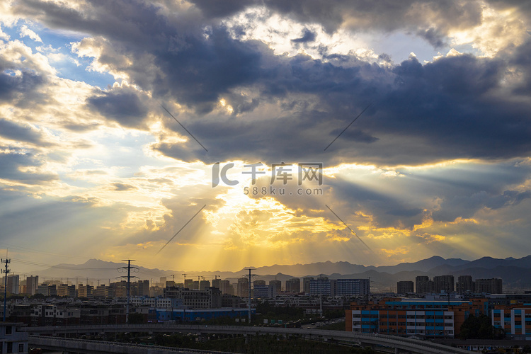 自然风景傍晚晚霞夕阳室外风光实