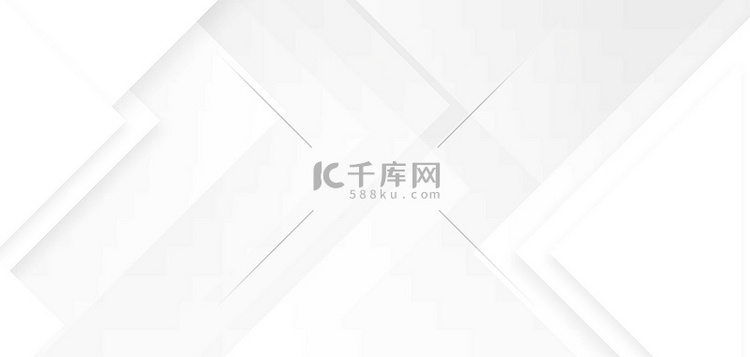 简约几何图形白色商务风横版背景