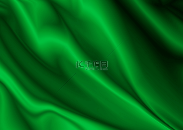 丝绸抽象布料绿色背景