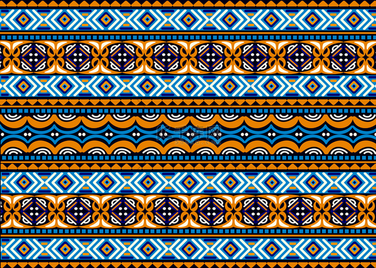 非洲花纹抽象民族装饰背景