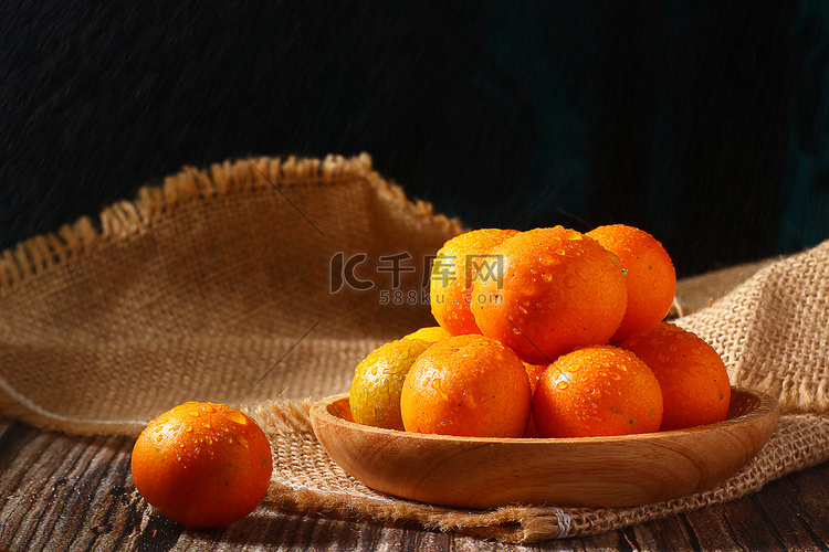 静物棚拍小柑橘柑橘新鲜橘子摄影