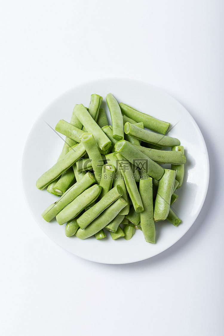 蔬菜绿色四季豆食材有机摄影图配