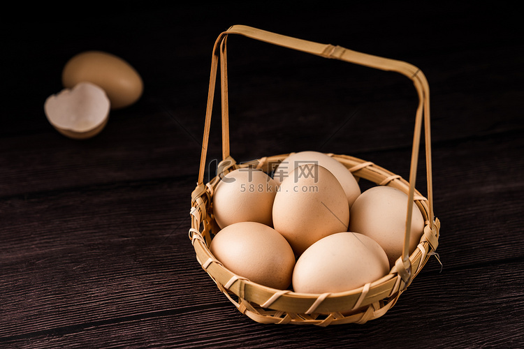 食品鸡蛋鲜蛋食材蛋摄影图配图