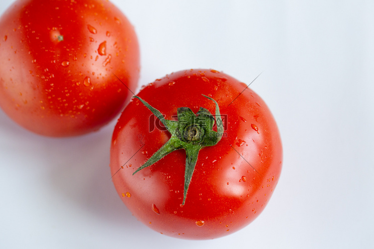 红色新鲜瓜果西红柿健康摄影图配