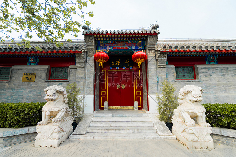 北京特色建筑白天北京胡同四合院