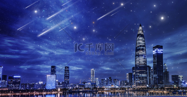 星空流行夜空背景摄影图