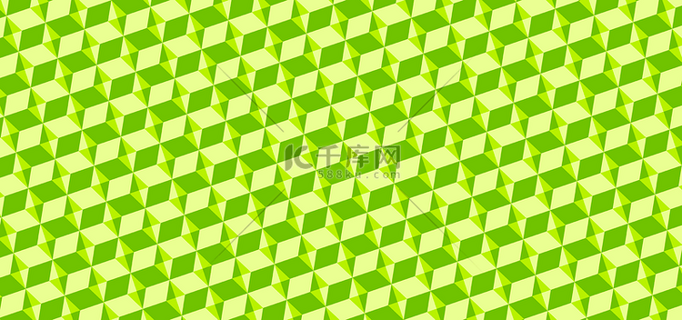 立体墙纸活力绿色地砖菱形四边形