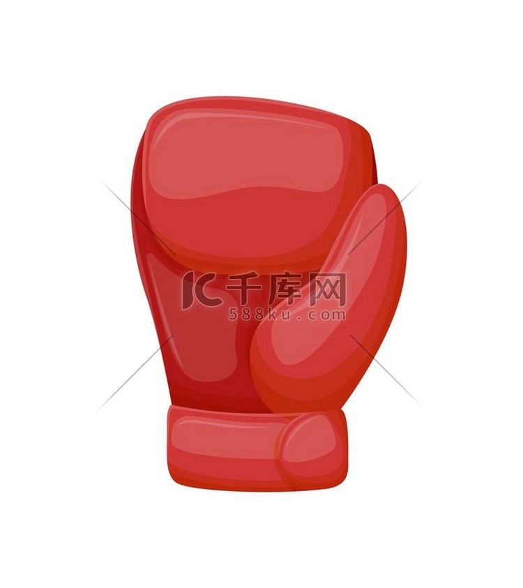 拳击手的红色拳击手套配件、运动