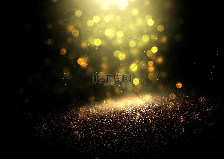 星光光晕淡金色抽象光效背景