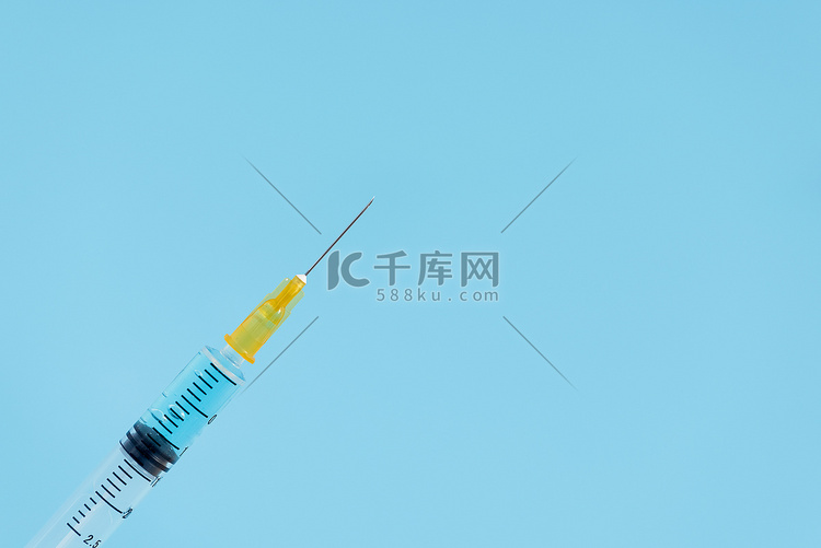 疫苗注射器医疗健康创意摄影图配