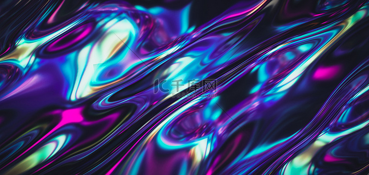 抽象镭射酸性紫色简约背景
