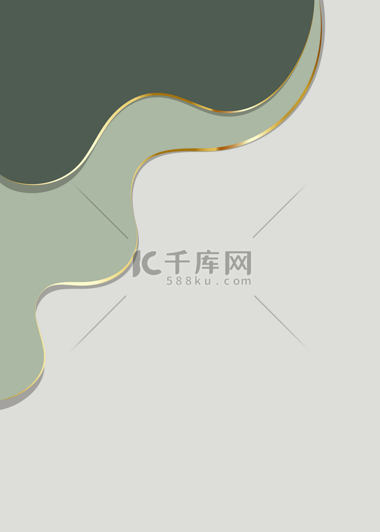 曲线金色描边渐变背景