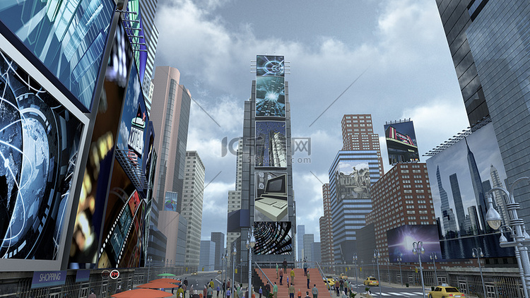 未来的城市图