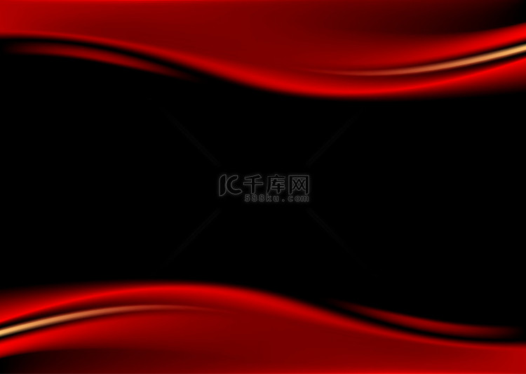 红舞台幕布上黑的背景。模板纸张