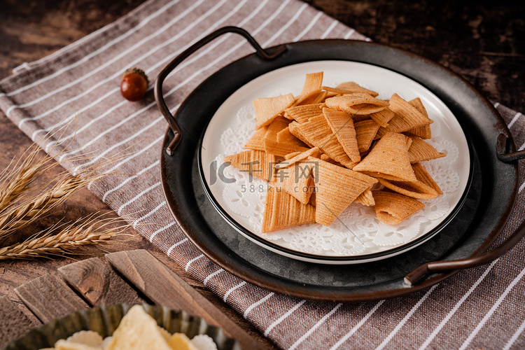 脆脆角零食膨化食品美食小吃摄影