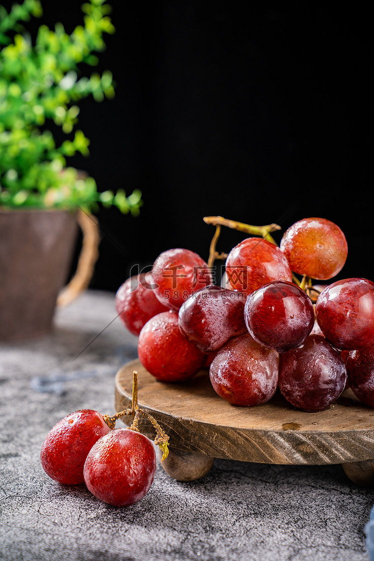营养鲜果美味葡萄水果摄影图配图