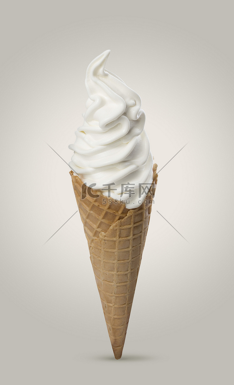 美味的奶油冰淇淋