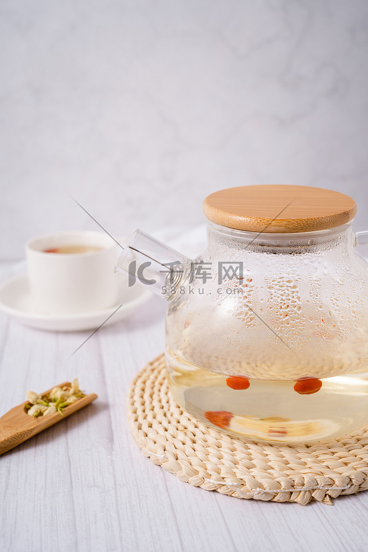 泡茶茶艺茶饮茶文化茉莉花茶摄影